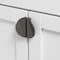 Gliderite Hardware 1-1/2 in. Center to Center Semi Circle Knob Graphite Gray 4844-GPH-1 - alternate 4